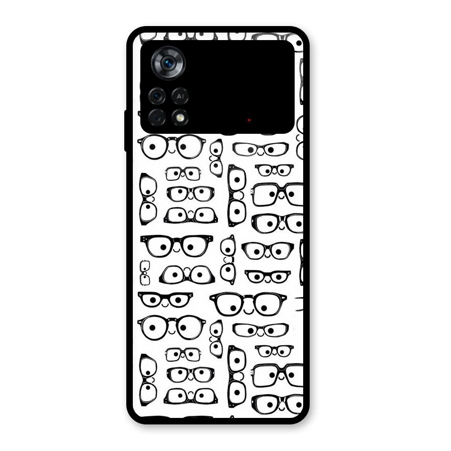 Nerdy Specs Glass Back Case for Poco X4 Pro 5G