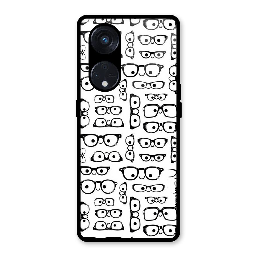 Nerdy Specs Glass Back Case for Reno8 T 5G
