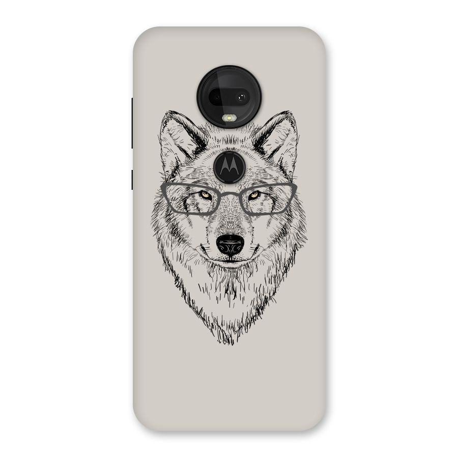 Nerdy Wolf Back Case for Moto G7
