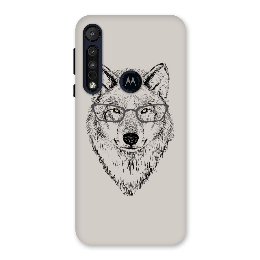 Nerdy Wolf Back Case for Motorola One Macro