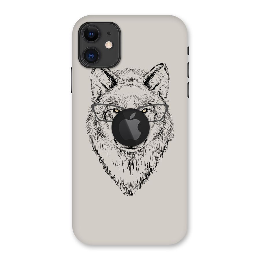 Nerdy Wolf Back Case for iPhone 11 Logo Cut