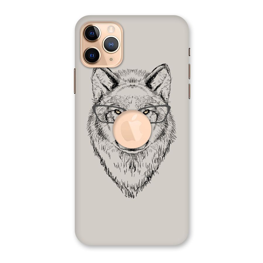 Nerdy Wolf Back Case for iPhone 11 Pro Max Logo Cut