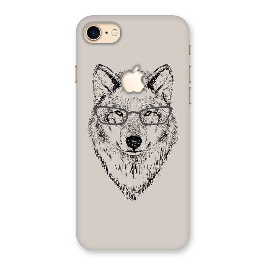 Nerdy Wolf Back Case for iPhone 7 Apple Cut