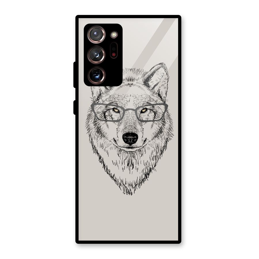 Nerdy Wolf Glass Back Case for Galaxy Note 20 Ultra 5G