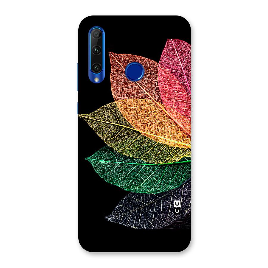 Net Leaf Color Design Back Case for Honor 20i