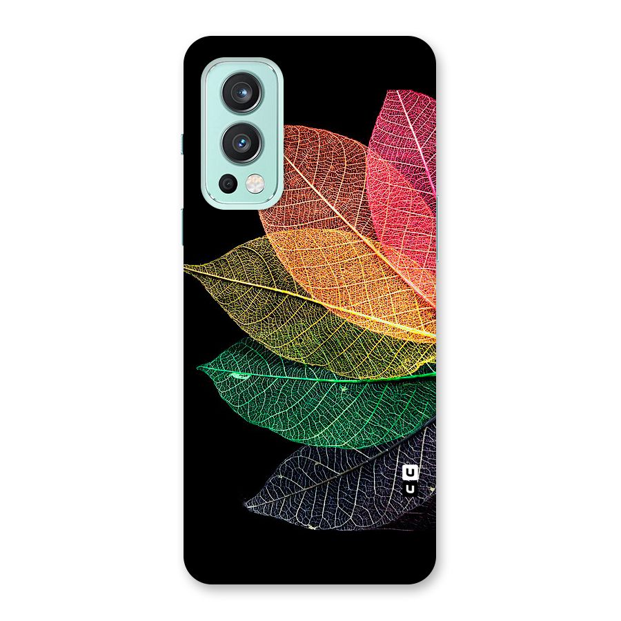 Net Leaf Color Design Back Case for OnePlus Nord 2 5G