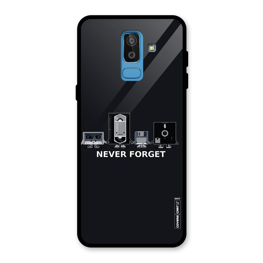 Never Forget Glass Back Case for Galaxy J8