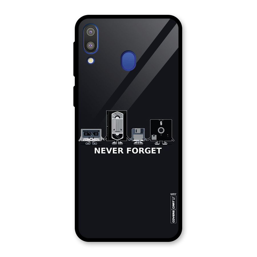 Never Forget Glass Back Case for Galaxy M20