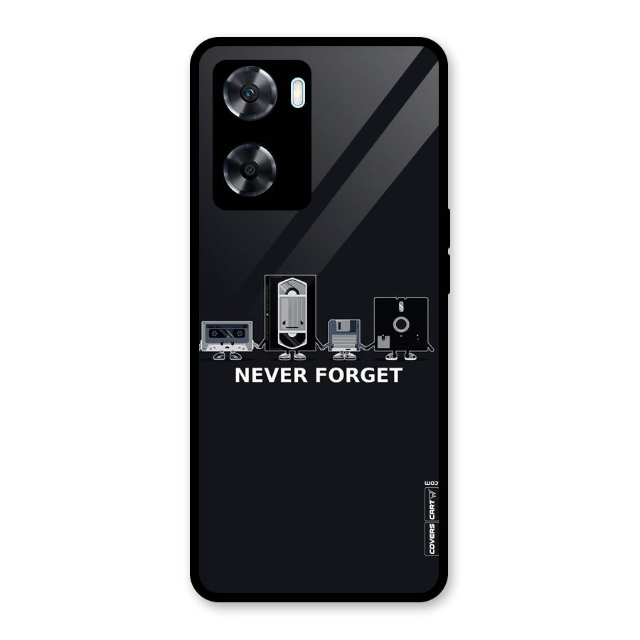 Never Forget Glass Back Case for Oppo A77