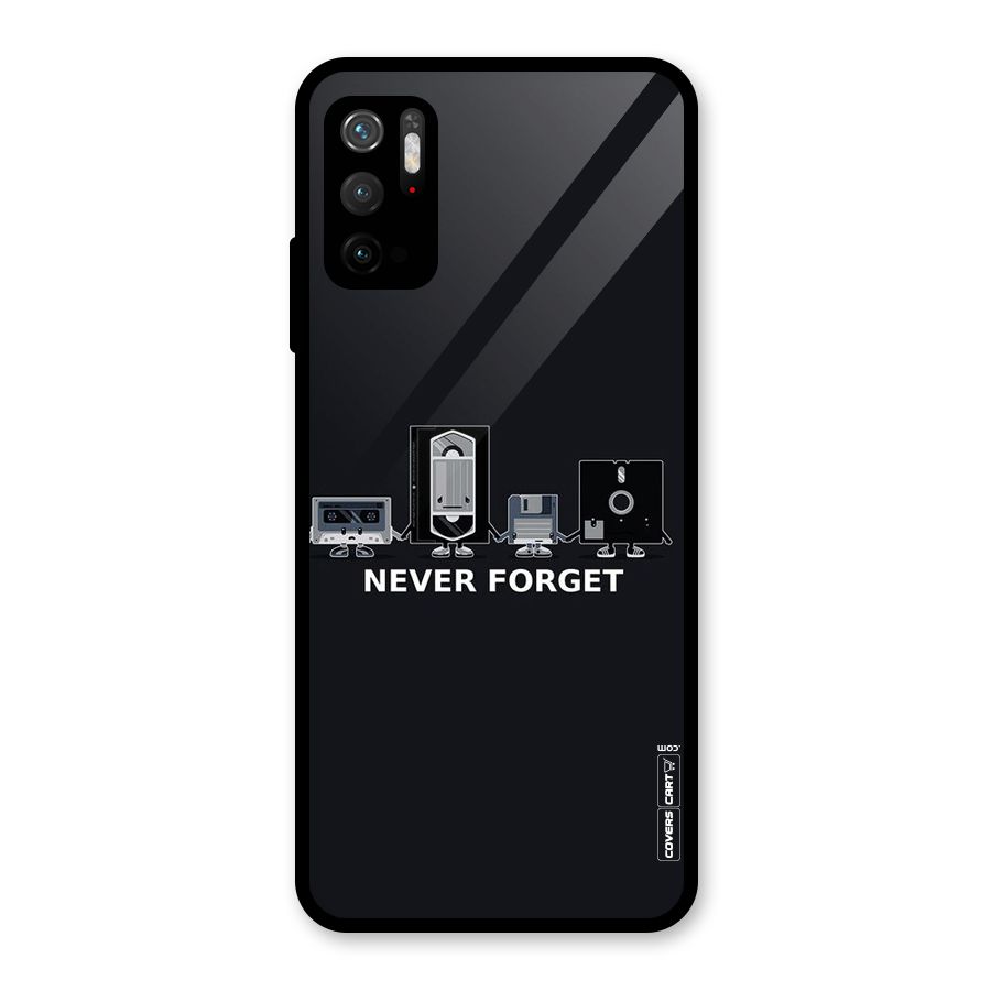 Never Forget Glass Back Case for Poco M3 Pro 5G