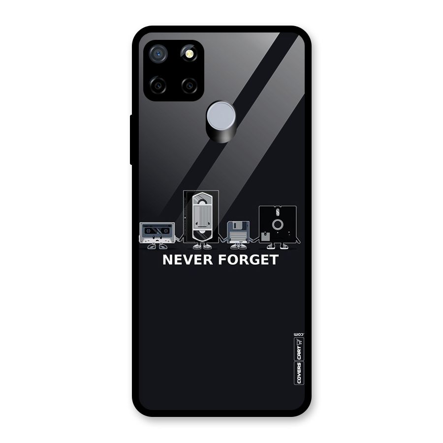 Never Forget Glass Back Case for Realme Narzo 20