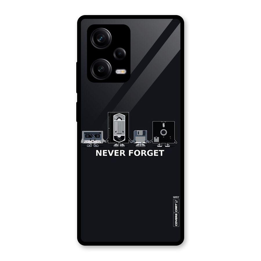 Never Forget Glass Back Case for Redmi Note 12 Pro