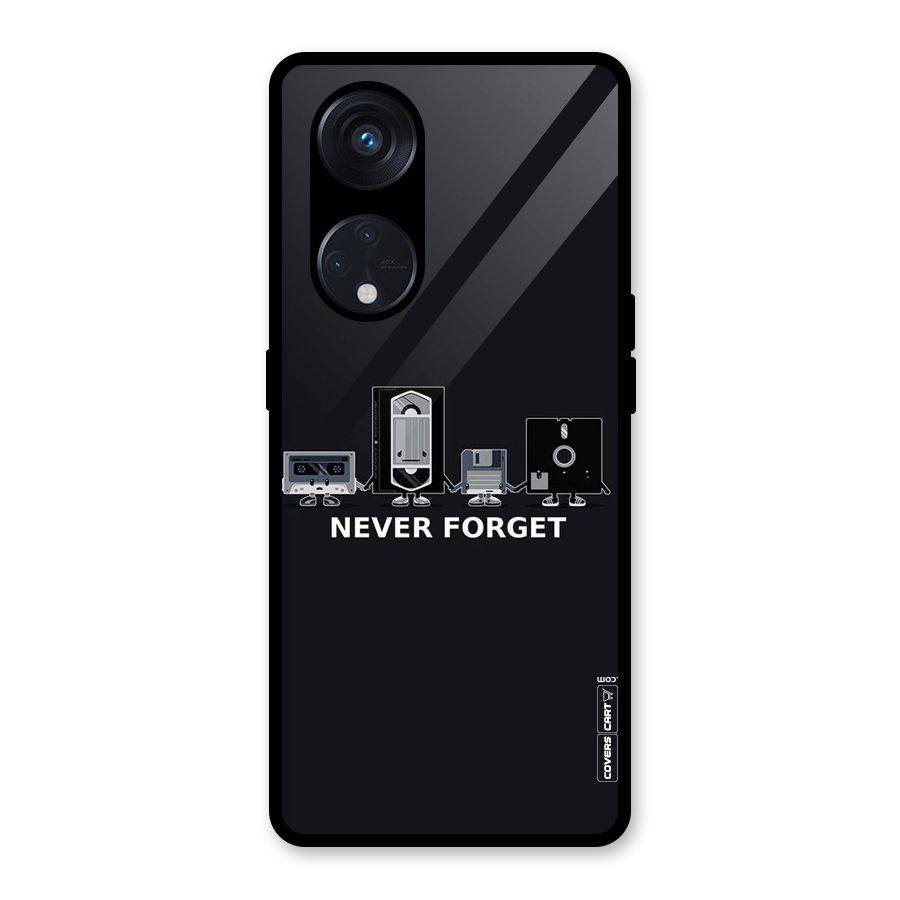 Never Forget Glass Back Case for Reno8 T 5G