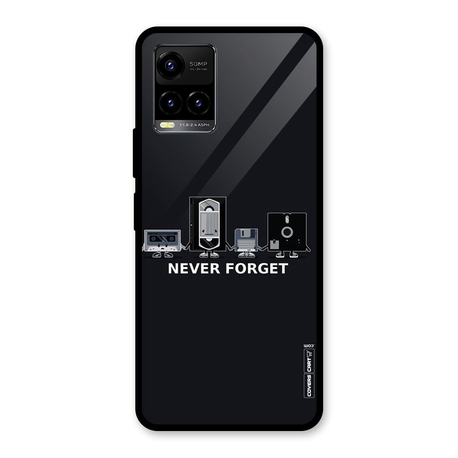 Never Forget Glass Back Case for Vivo Y21T