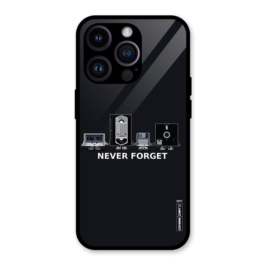 Never Forget Glass Back Case for iPhone 14 Pro