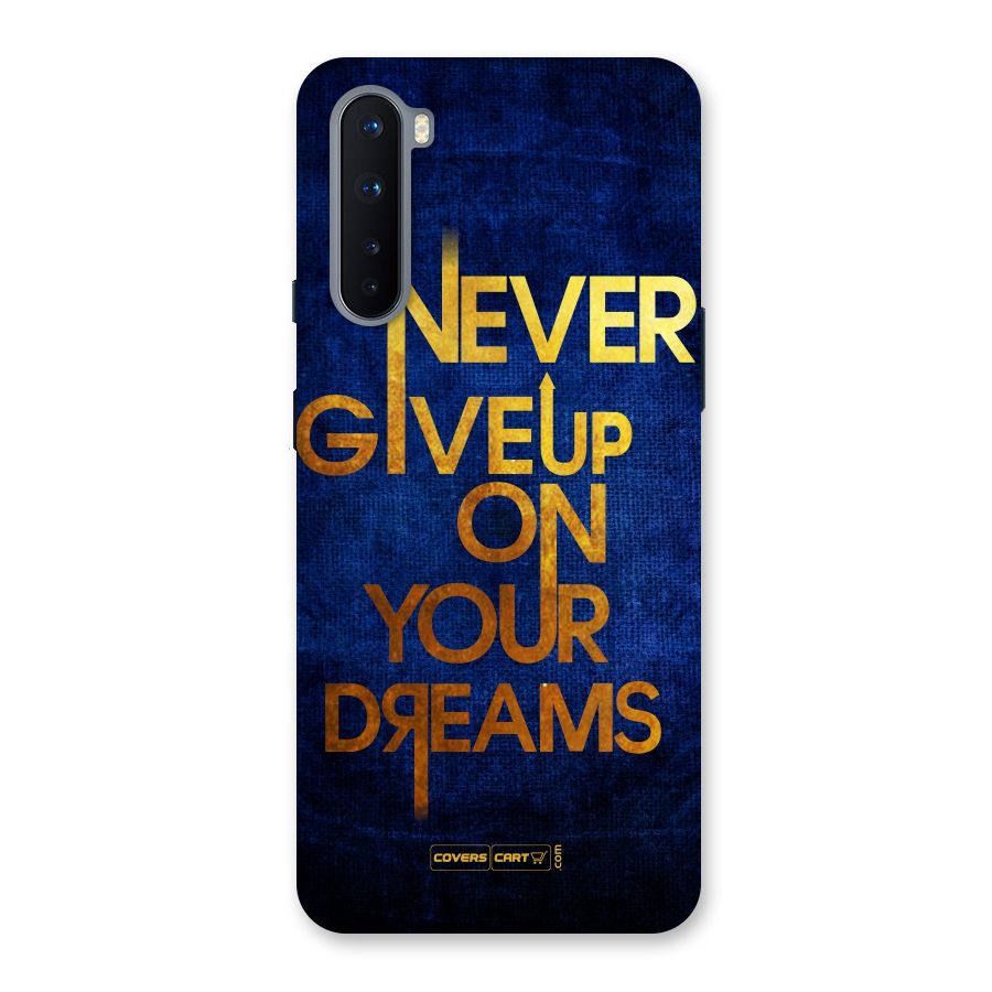 Never Give Up Back Case for OnePlus Nord