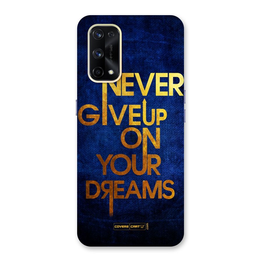 Never Give Up Glass Back Case for Realme X7 Pro