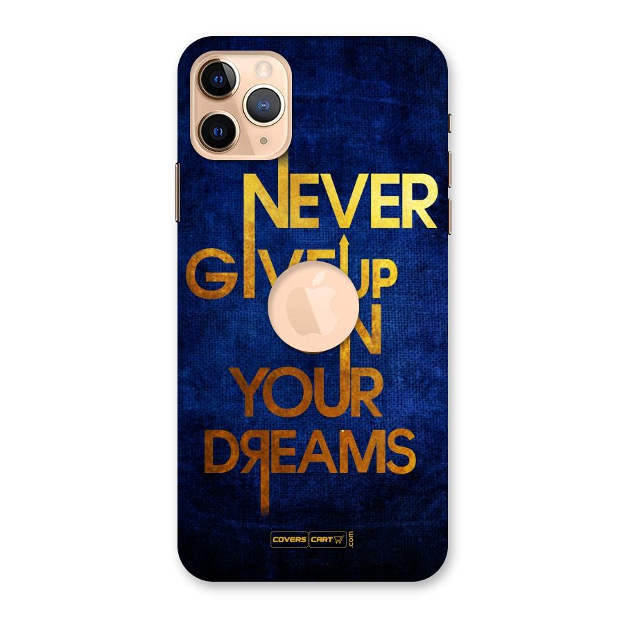 Never Give Up Back Case for iPhone 11 Pro Max Logo Cut