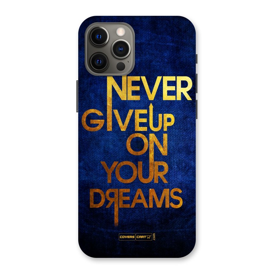 Never Give Up Back Case for iPhone 12 Pro Max