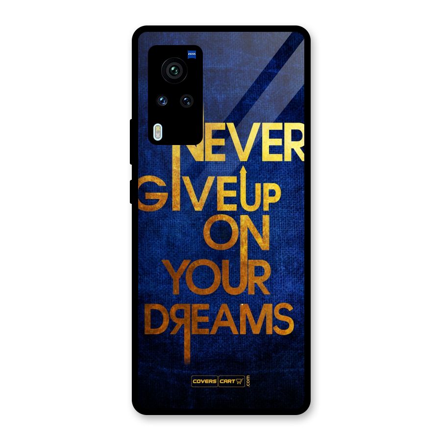 Never Give Up Glass Back Case for Vivo X60 Pro