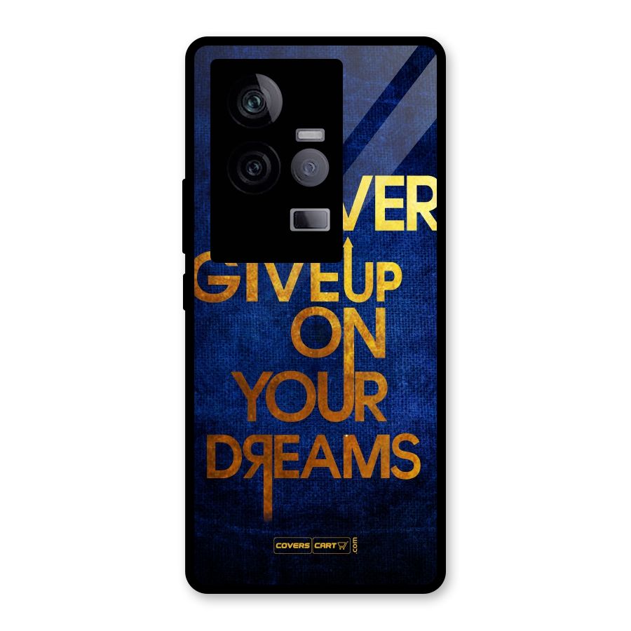 Never Give Up Glass Back Case for Vivo iQOO 11 5G