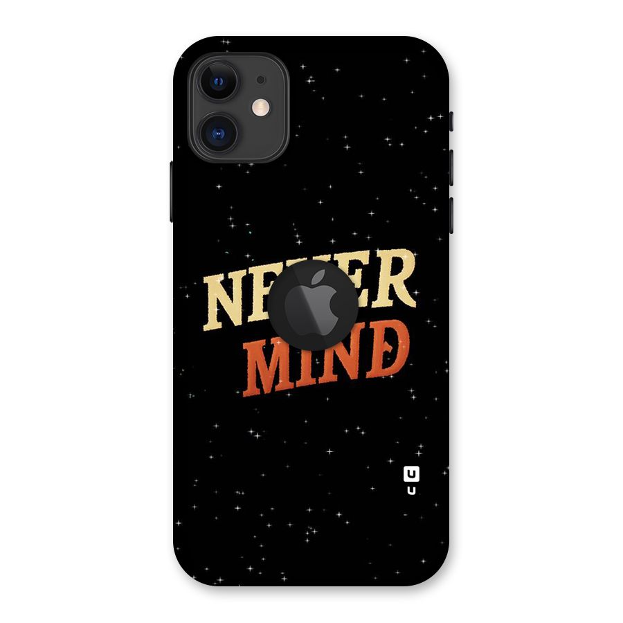 Never Mind Design Back Case for iPhone 11 Logo Cut