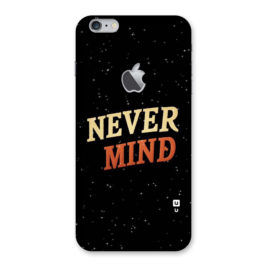 Never Mind Design Back Case for iPhone 6 Plus 6S Plus Logo Cut