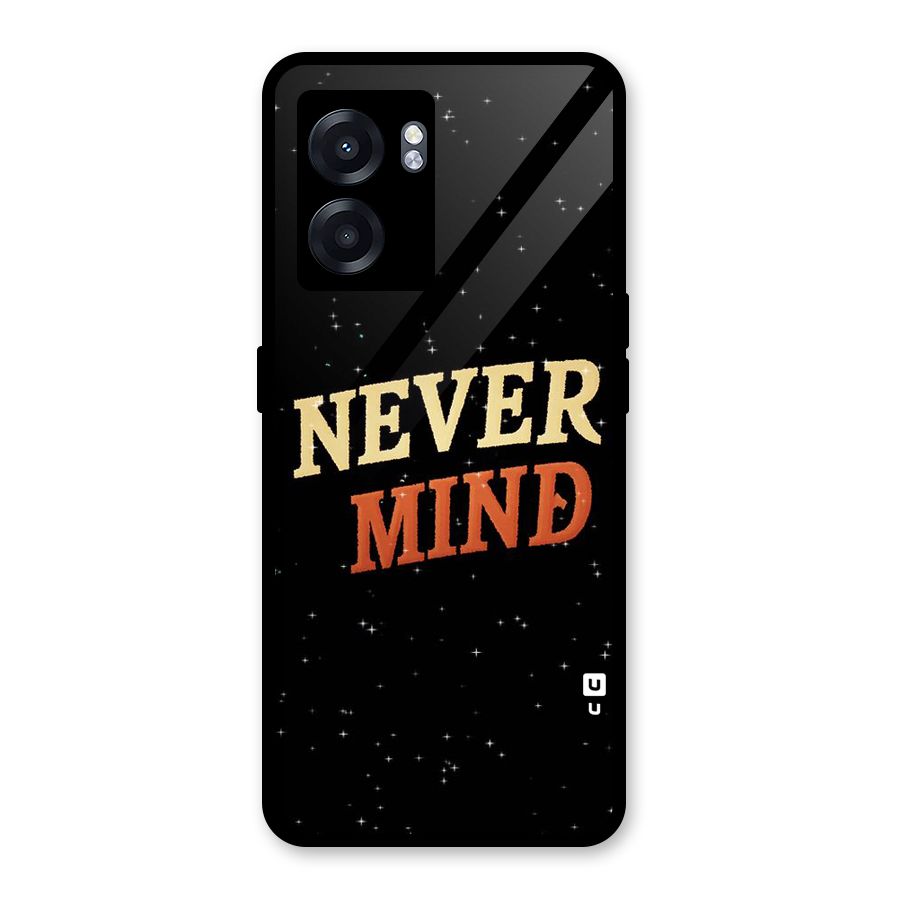 Never Mind Design Glass Back Case for Realme Narzo 50 5G