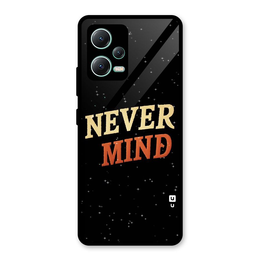 Never Mind Design Glass Back Case for Redmi Note 12 5G