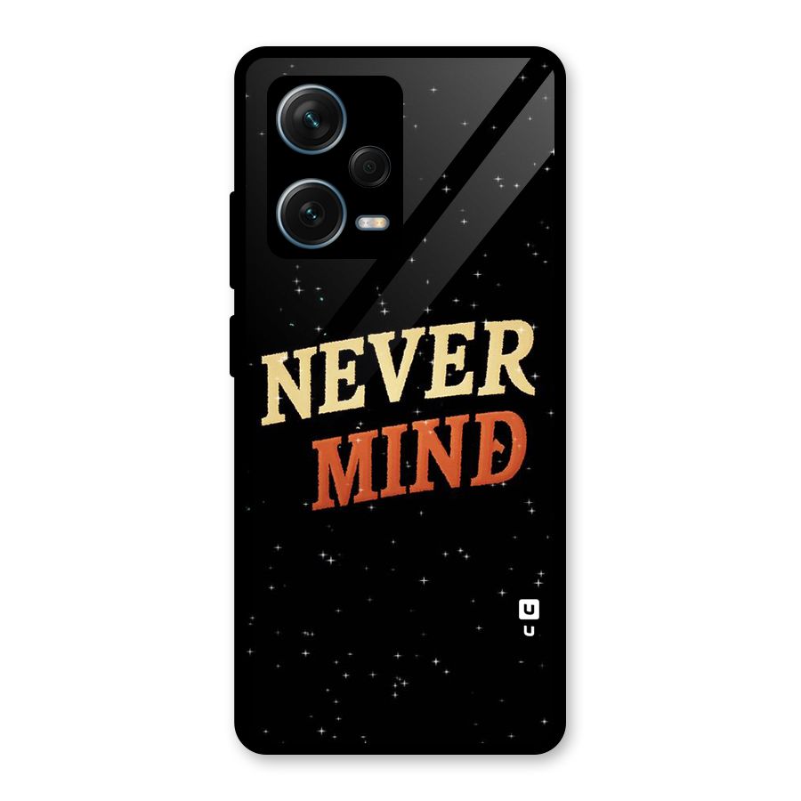 Never Mind Design Glass Back Case for Redmi Note 12 Pro Plus 5G