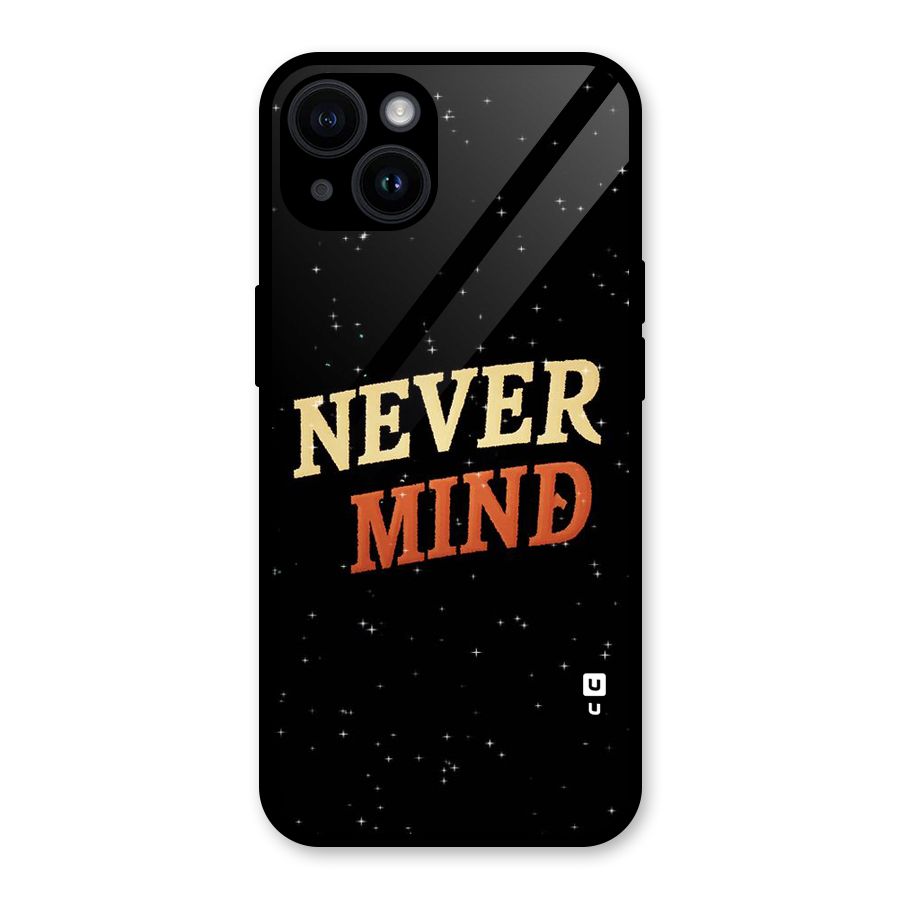 Never Mind Design Glass Back Case for iPhone 14