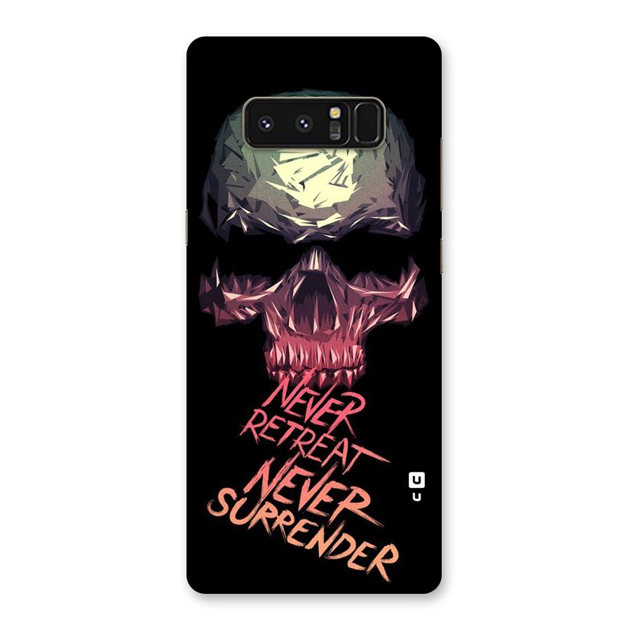 Never Retreat Back Case for Galaxy Note 8
