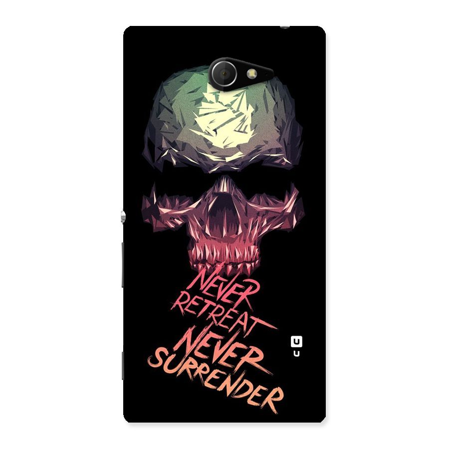 Never Retreat Back Case for Sony Xperia M2