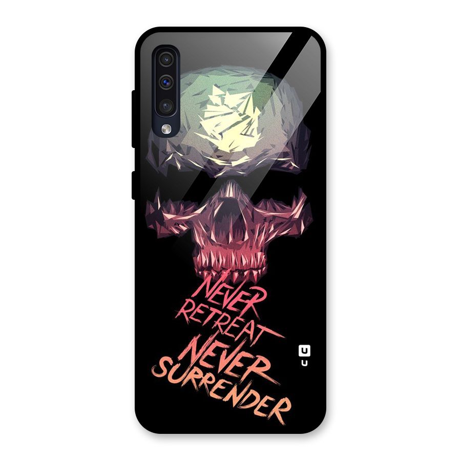 Never Retreat Glass Back Case for Galaxy A30s