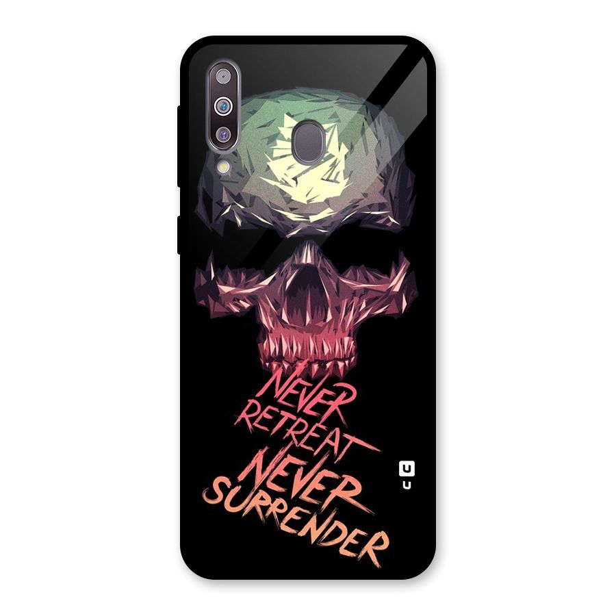 Never Retreat Glass Back Case for Galaxy M30