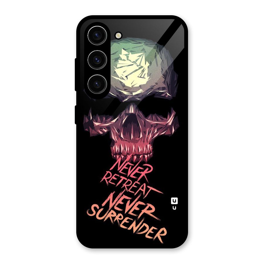 Never Retreat Glass Back Case for Galaxy S23