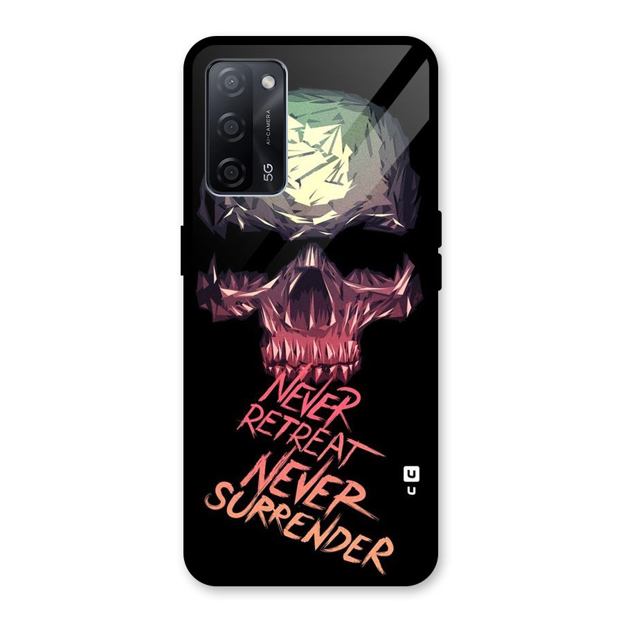 Never Retreat Glass Back Case for Oppo A53s 5G