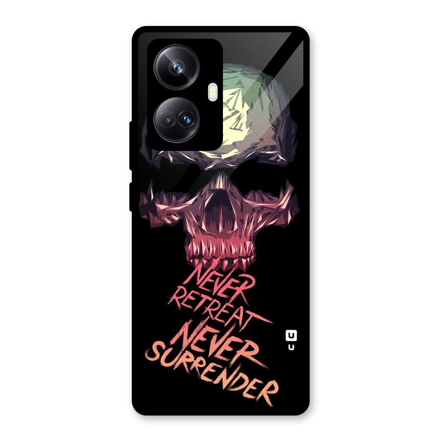Never Retreat Glass Back Case for Realme 10 Pro Plus