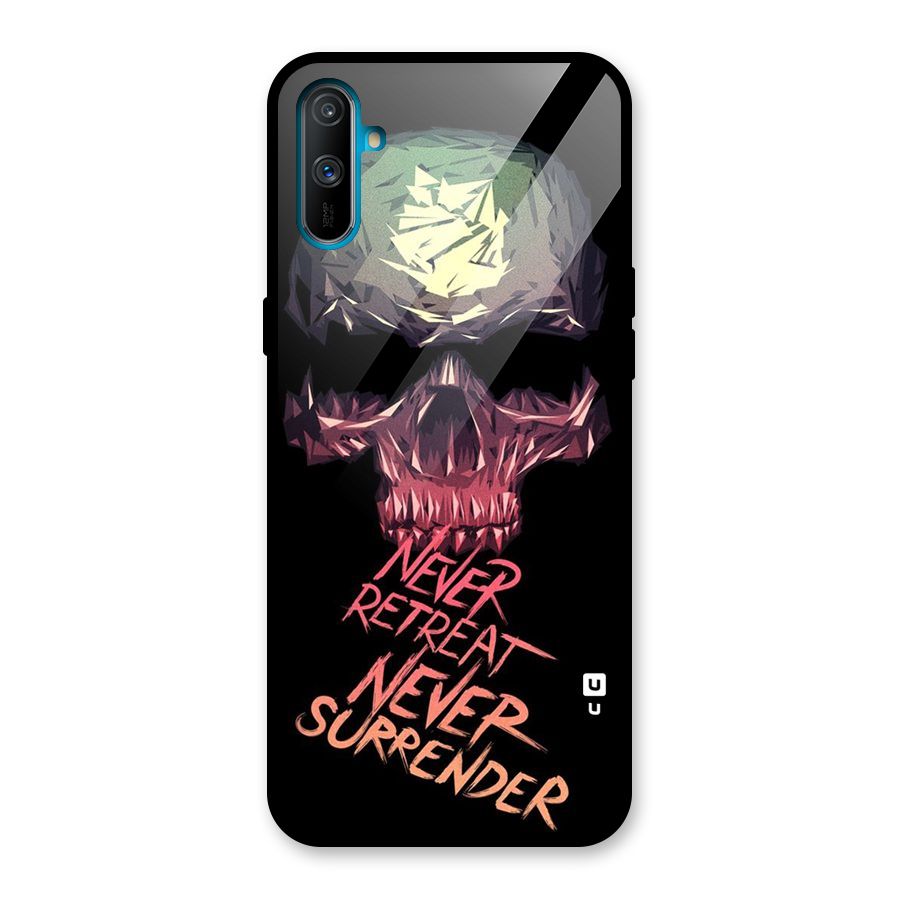 Never Retreat Glass Back Case for Realme C3