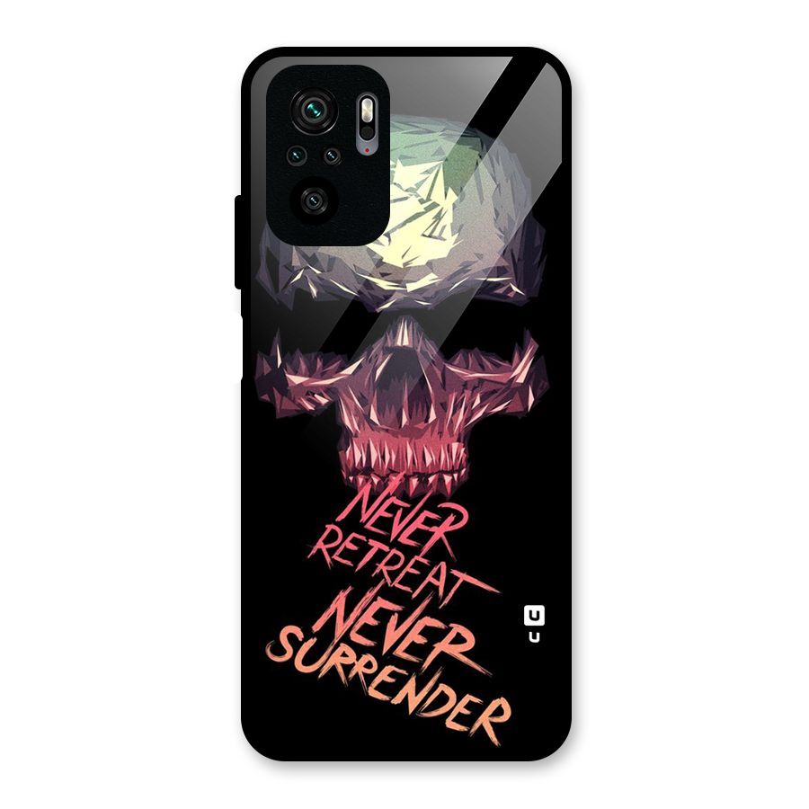 Never Retreat Glass Back Case for Redmi Note 10S