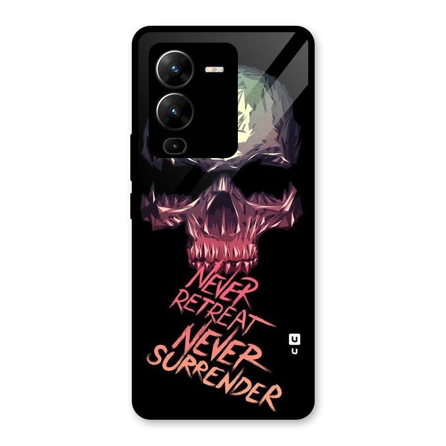 Never Retreat Glass Back Case for Vivo V25 Pro