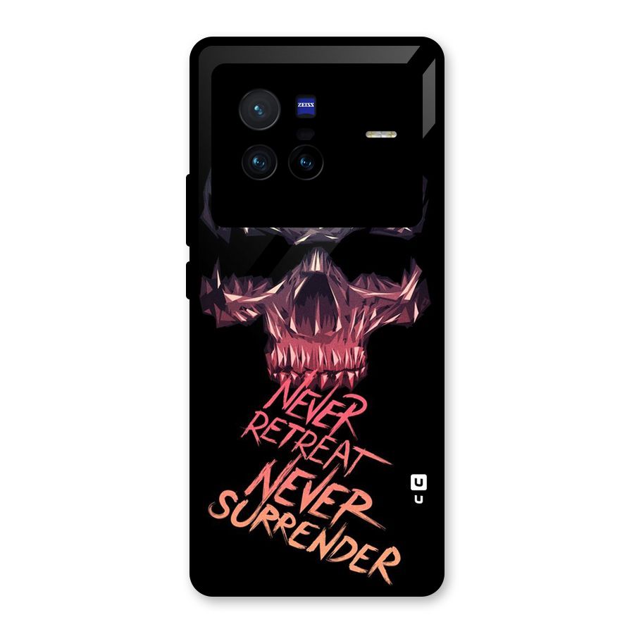 Never Retreat Glass Back Case for Vivo X80