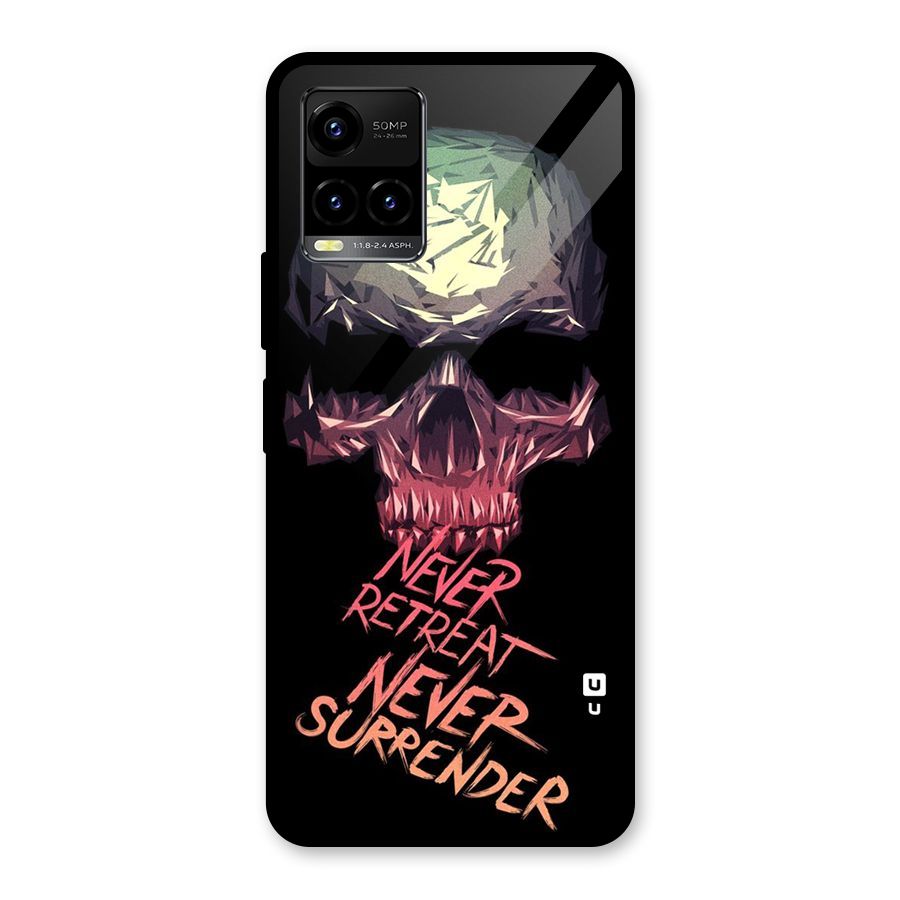 Never Retreat Glass Back Case for Vivo Y21T