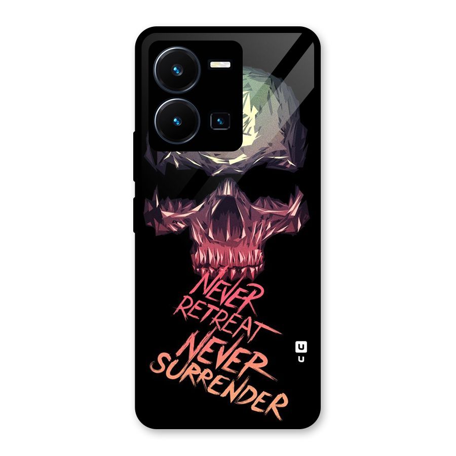 Never Retreat Glass Back Case for Vivo Y35