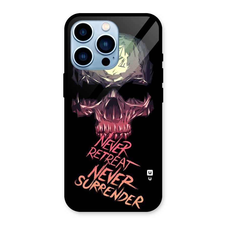 Never Retreat Glass Back Case for iPhone 13 Pro
