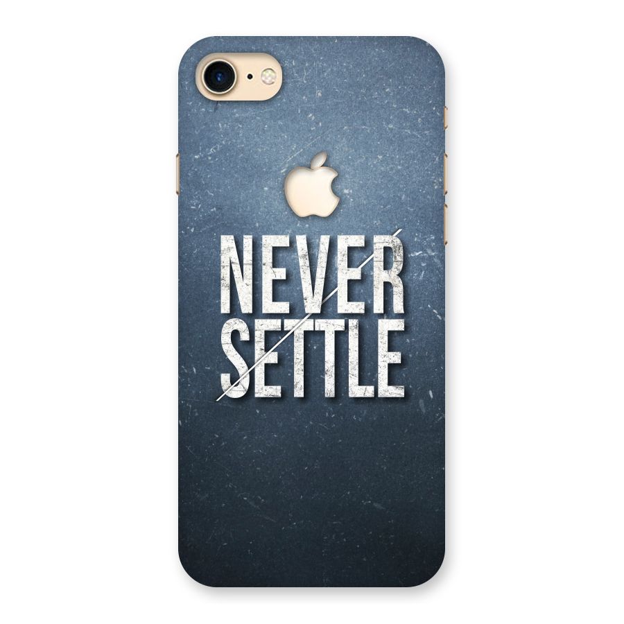 Never Settle Back Case for iPhone 7 Apple Cut