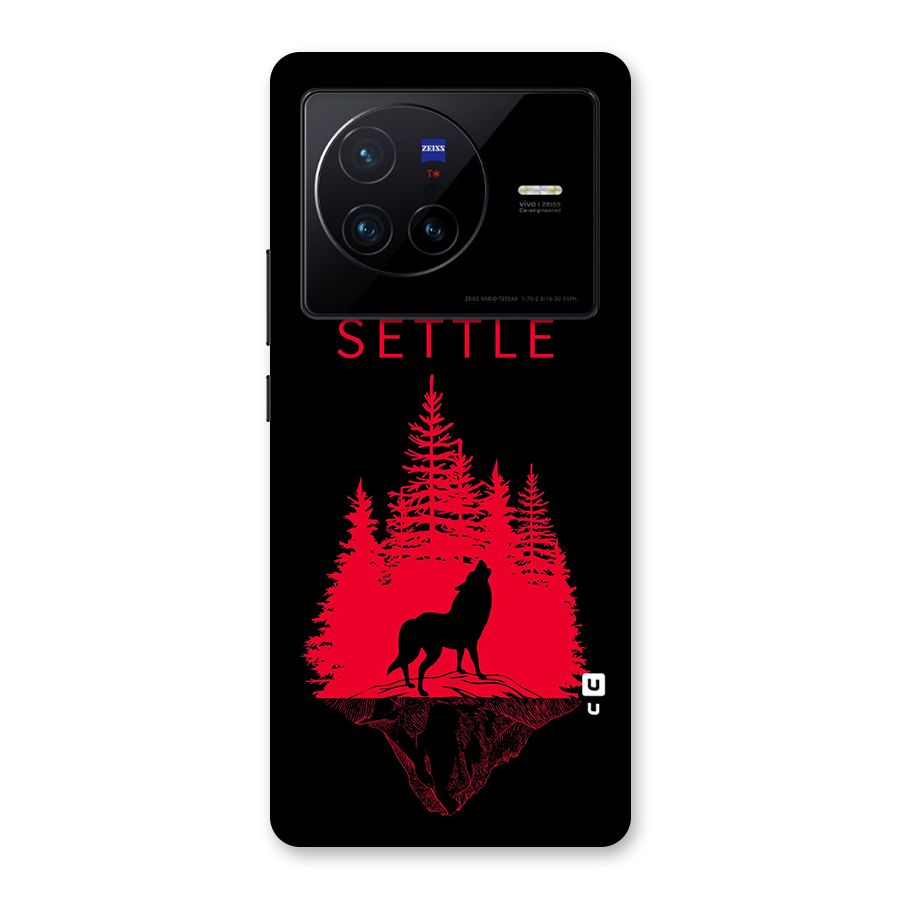Never Settle Wolf Back Case for Vivo X80