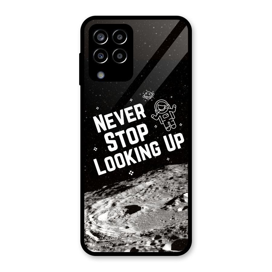 Never Stop Looking Up Glass Back Case for Galaxy M33