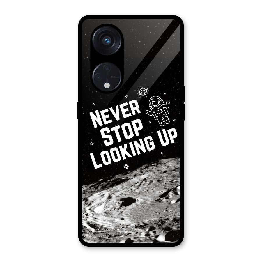 Never Stop Looking Up Glass Back Case for Reno8 T 5G