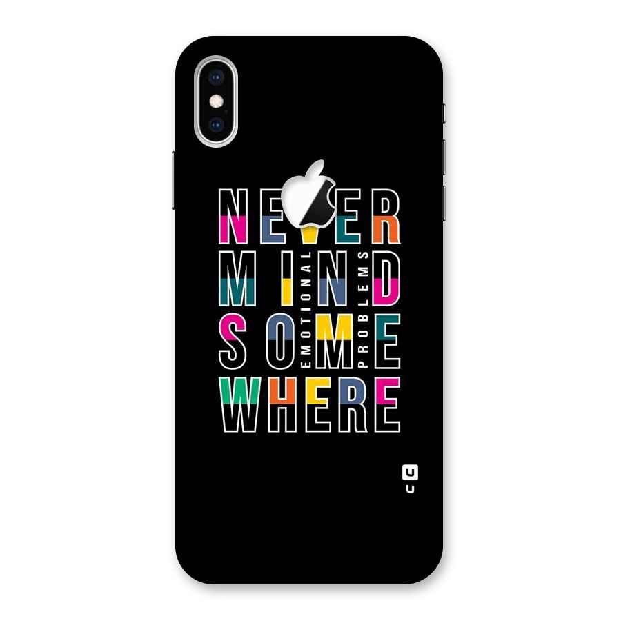 Nevermind Somewhere Back Case for iPhone XS Max Apple Cut